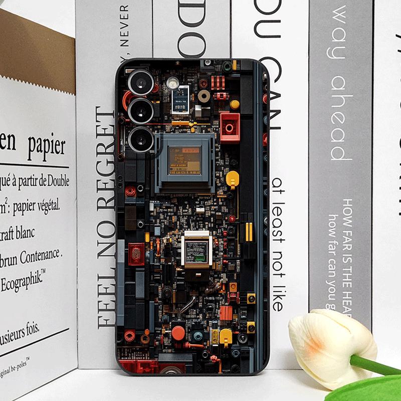 2D Imitation Circuit Board Pattern Phone Case for OnePlus 12 13 R 11 10 9 8 Pro Nord 4 N100 CE3 CE2 ACE2 ACE3 Soft Cover Fundas