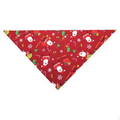 Dog Bandana Christmas Costumes Photo Prop, Daily Wear Triangle Bibs Scarf, Pet Neckerchief