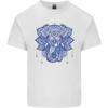 Mandala Kunst Elefant Herren Leichtes Baumwoll-T-Shirt