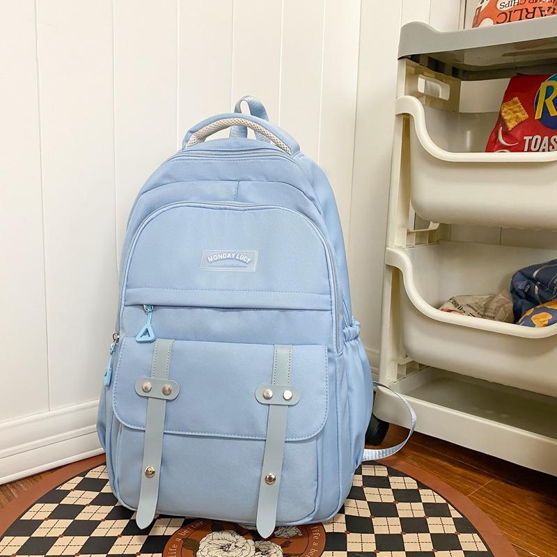 Schoolbag1011 new backpack girls college student schoolbag boys junior high school students primary school students large capacity travel backpack