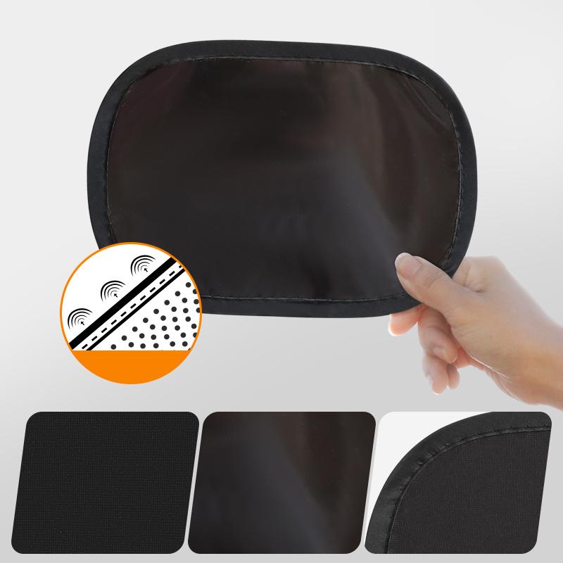Two-Pack Summer Car Mini Sunshade, Static Cling Film Leaves No Residue, Summer Car Side Window Sunshade