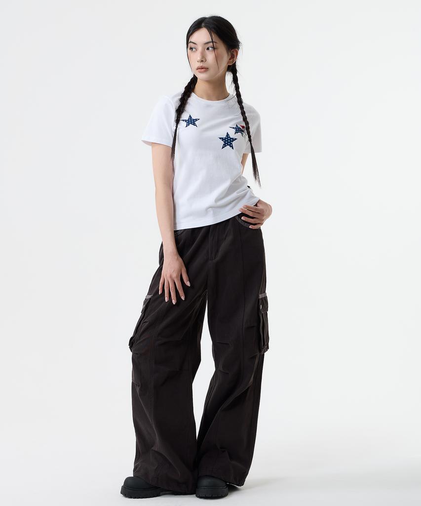 Nasttingijeubeleoldaenmi Dot Star Tee_White