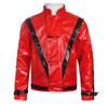 Halloween Costumes Michael Jackson Cosplay Red Leather Jacket Michael Jackson Thriller Night Outwear Teenager Coat