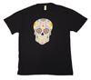 SKULL "Dia De Los Muertos" Men's Black T-shirt. Size Large. * NWOT *