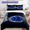 Cruzeiro Esporte Clube Printed Pattern Duvet Cover Set – Includes 1 Duvet Cover and 2 Matching Pillowcases Bedroom Decor Christmas Gifts