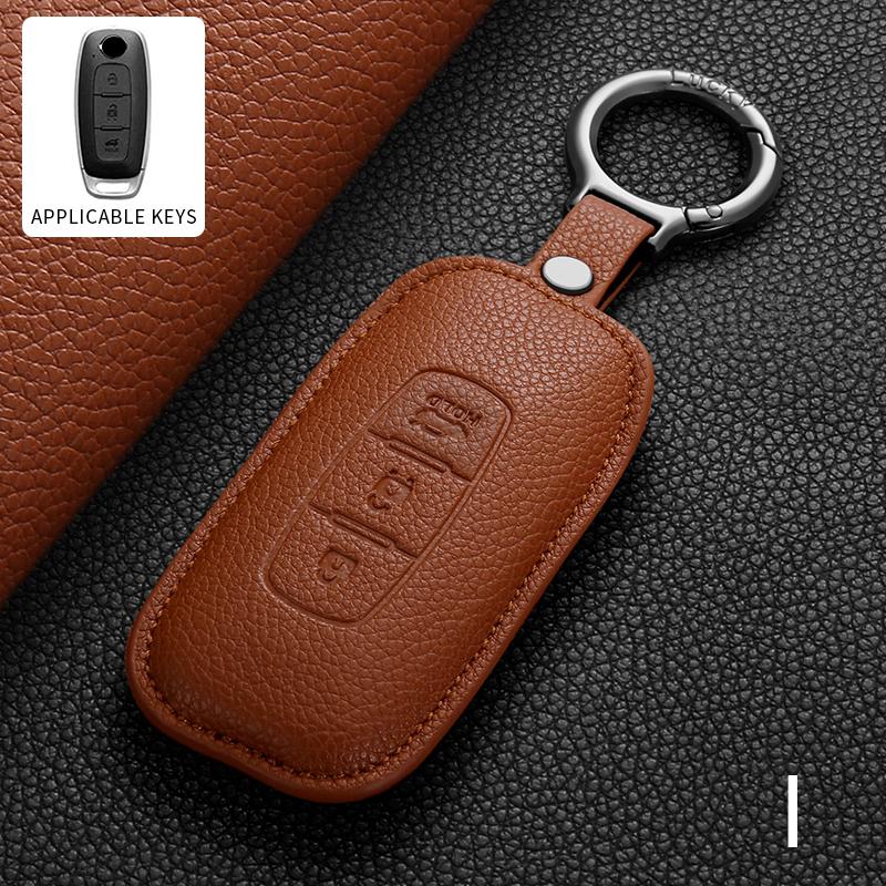 Leather Car Remote Key Case For Nissan Qashqai Juke J10 J11 X-Trail T32 T31 Kicks Tiida Altima Pathfinder Note Auto Accessories