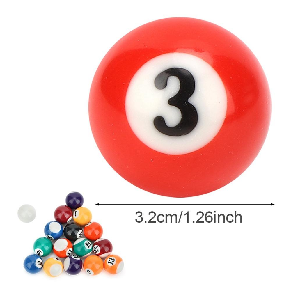 Numbered Pool Balls Set Resin Billiard Ball Set Durable Billiard Balls  Pool Table