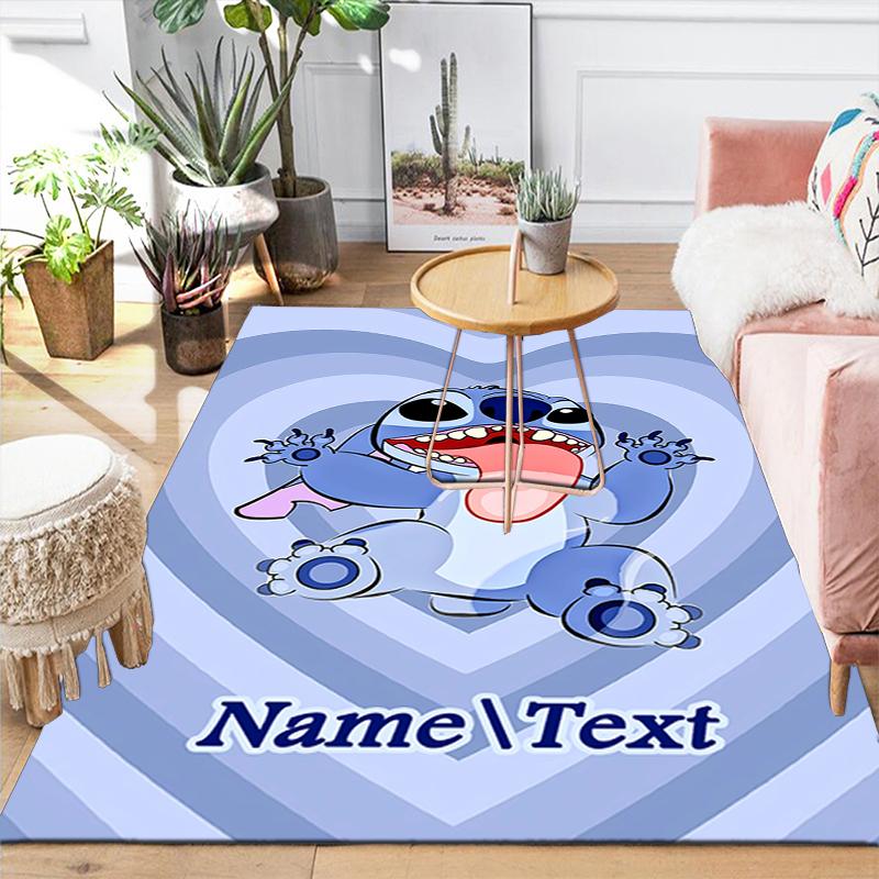 Custom 1Pc Lilo Stitch Fantasy Island Rug Office Carpet Indoor Outdoor Entrance Doormat Nonslip Soft And Comfortable Living Room D916303