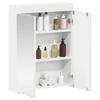 Bathroom Mirror Cabinet with Shelf TULUM White 60 X 16.5 X 78 Cm