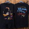 Vintage jaren 90 Neil Young Crazy Horse Garage 1986 Tour T-shirt, maat S-4XL