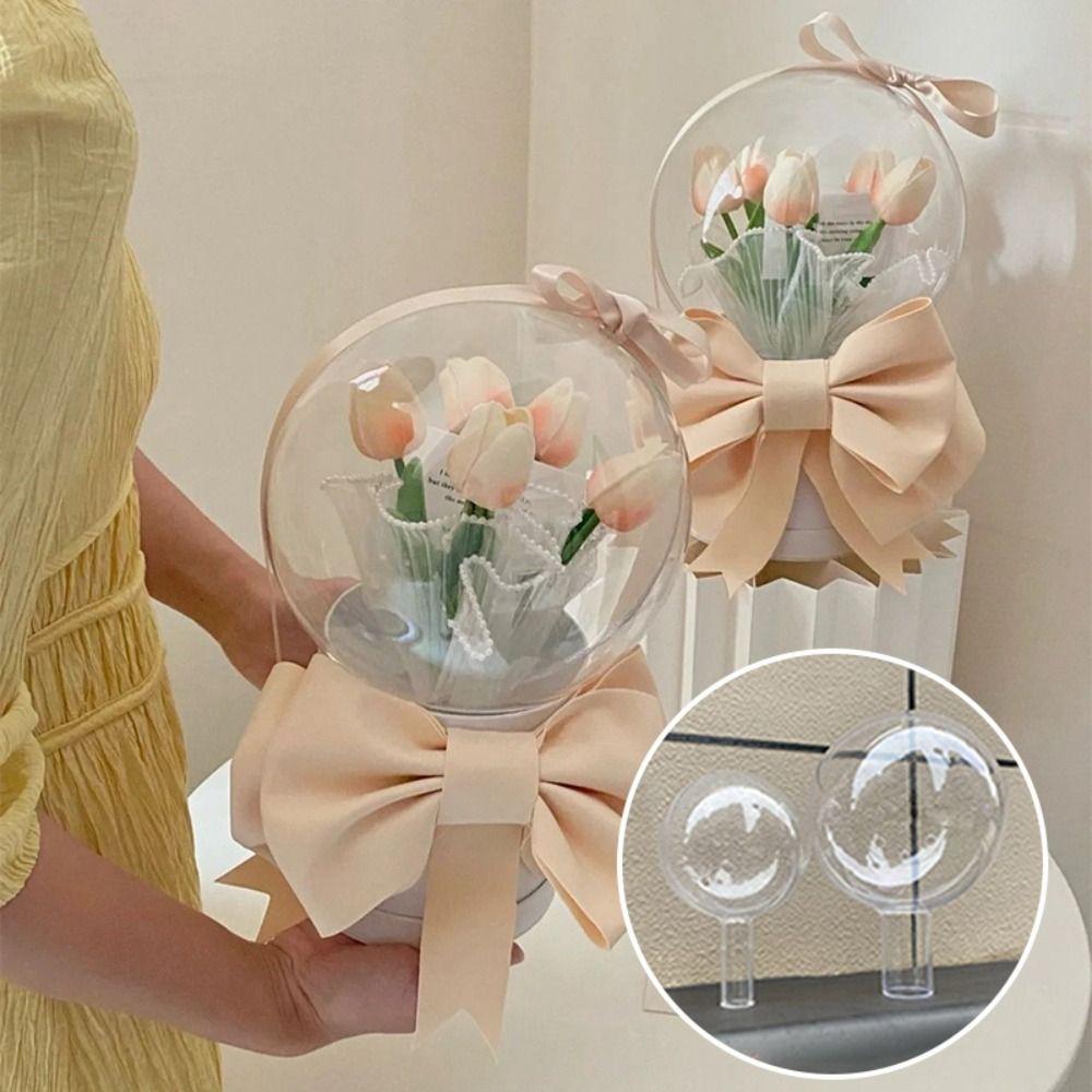 Transparent Bouquet Holder DIY Flower Bouquet Ball  Wedding Birthday Party Decorations
