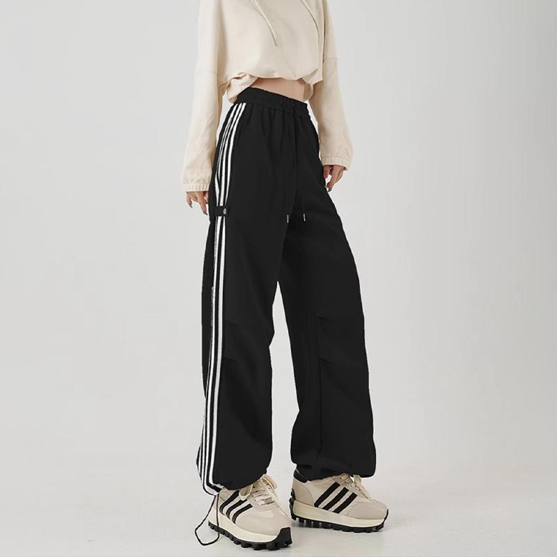 Jogginghose Seitlich Gestreifte Sporthose Joggers Damen Grau Hose Weiblich Lose Beiläufige Koreanische Streetwear Hip Hop