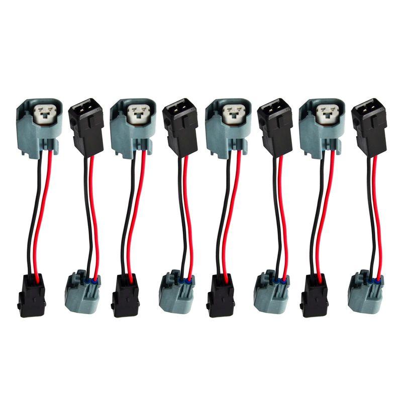 8pieces LS1 LS6 LT1 EV1 Engine wire Harness w/ LS2 LS3 LS7 EV6 Injector Adapters