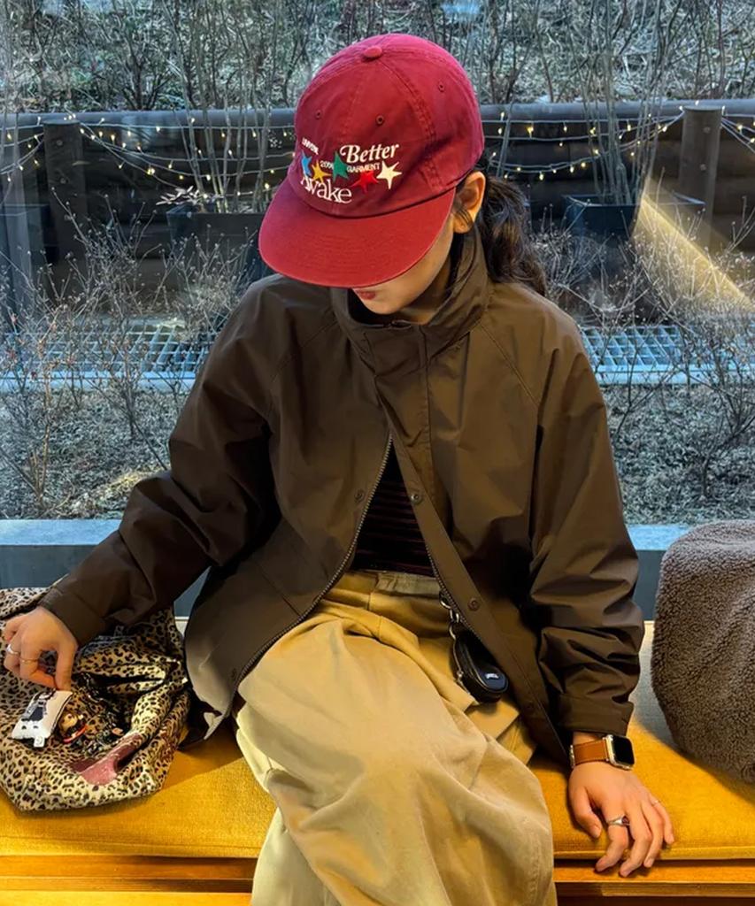 Yunibeoseugameonteu Multi Star Washed Cap_Burgundy