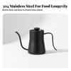 304 Stainless Steel Pour-over Coffee Kettle Teflon Coated Gooseneck