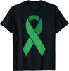 Grön Band Mental Hälsa Medvetenhet Sjukdom Stöd T-shirt Egen Tryckt Grafisk T-shirts Rolig Tröja Camiseta Hombre