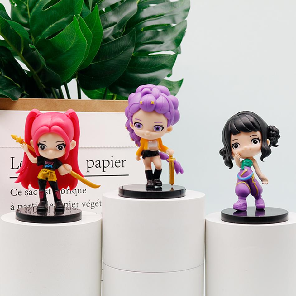 10er-Set Kpop Dämonenjäger Figuren Jungen Mädchen Gruppenfiguren Spielzeug Derpys Tiger Rumi Mira Zoey Sussy Figur Ornament Spielzeug Geschenk