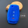 Custodia protettiva ZAD in Silicone a Flip per Chiave Auto Portachiavi per Ssangyong 2015 2016 Tivoli Rexton Korando C Chiave con Telecomando a 3 Pulsanti