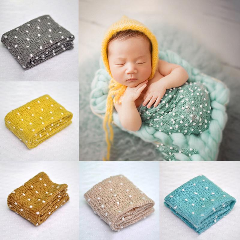 Baby Blanket And Wrap Set For Newborn Photography Organic Cotton Soft Fabric Suitable For Infants