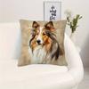 Moderne Hundeprint Doppelseitige Dekorative Kissenhülle Stilvolle Kissenbezug für Sofa Wohnzimmer Schlafzimmer Heimdekoration