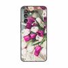 For Samsung M36 5G Case M366B Cute Flowers Cat Painted Shockproof Silicone Back Cover For Samsung Galaxy M36 M35 M34 Phone Cases