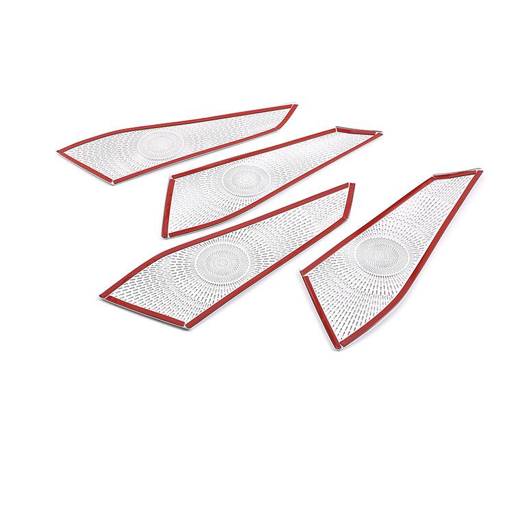 Aluminum Alloy Car Door Speaker Cover Trim Sticker Fit For BMW X5 G05 X7 G07 -2022 Auto Interior