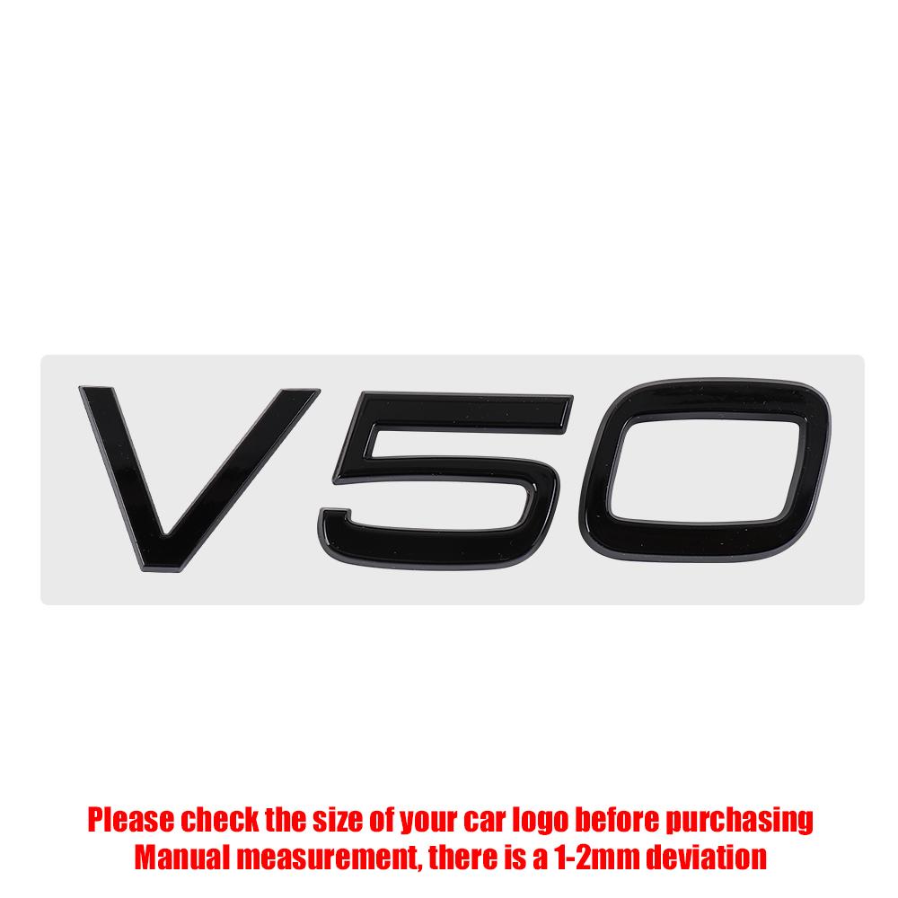 3D ABS Styling Car Letters For Volvo V50 V60 V90 Emblem Badge Logo Sticker Trunk Accessories Auto Decoration