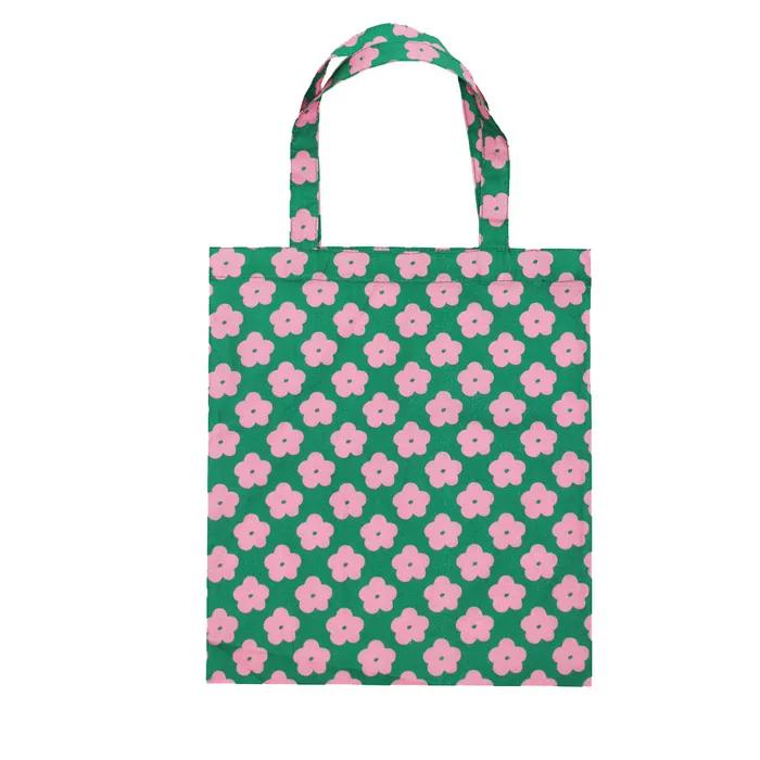 Flower Mini Tote Bag - GREEN
