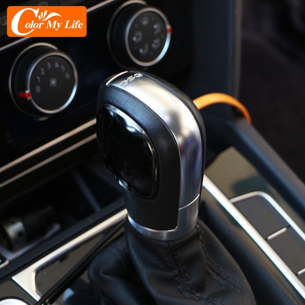 DSG Car Gear Shift Knob Panel Cover Stickers for VW Volkswagen Jetta Polo Golf MK4 MK5 MK6 MK7 Passat B5 B6 B7 B8 R