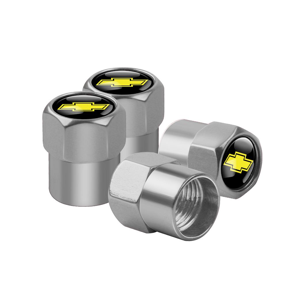 4Pcs Car Metal Alloy Tire Valve Dust Caps Protection Cover Accessories For Chevrolet Cruze Malibu Camaro SS Captiva Lacetti Aveo  XD8