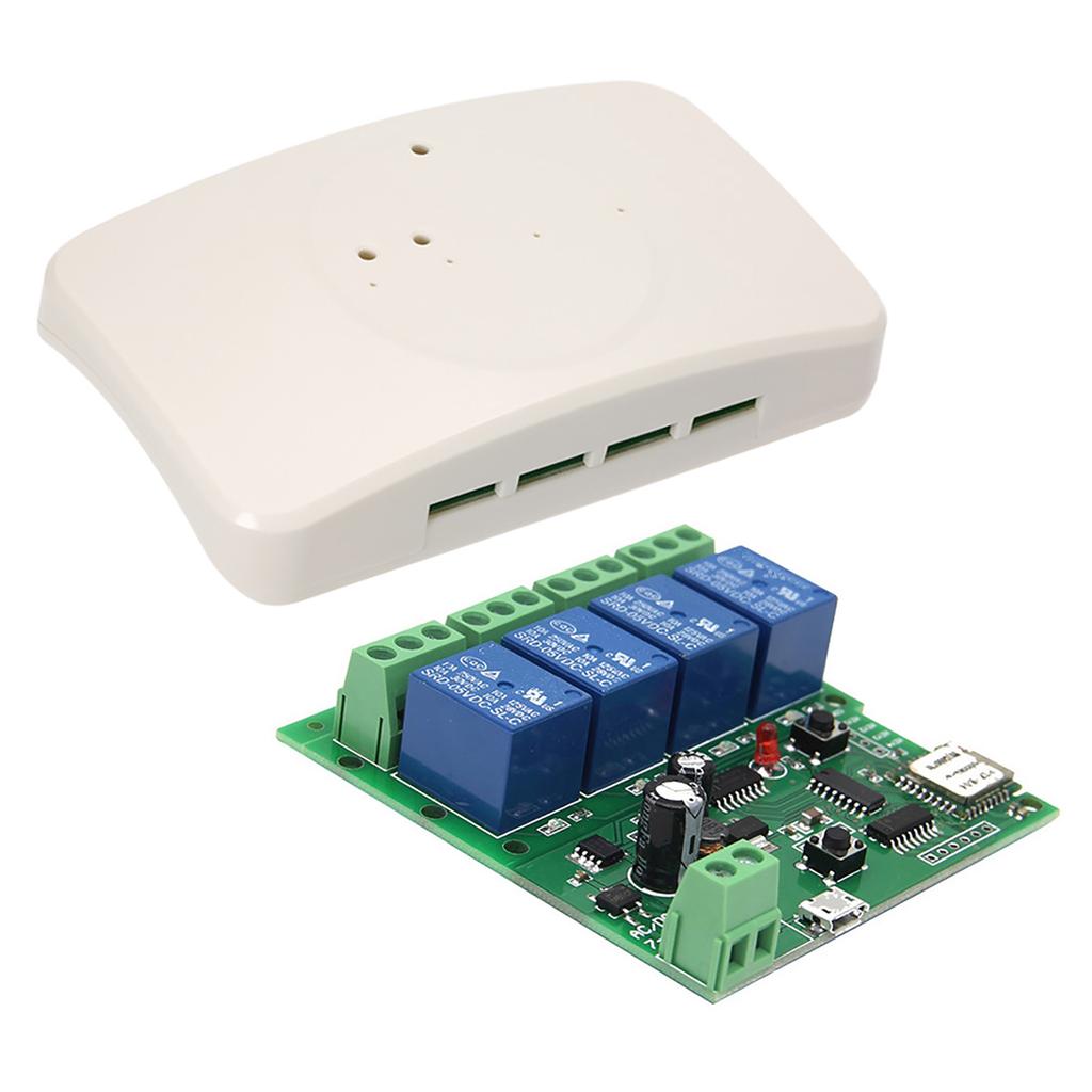 2 buc. eWeLink telecomandă inteligentă comutator fără fir Modul universal 4 canale DC 5 V 12 V 32 V comutator Wifi