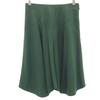 Midi Length Flare Skirt Deep Green Women Used