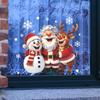 Santa Claus, Snowman, Reindeer Combination for Balcony Glass Window Home Decoration Window Stickers