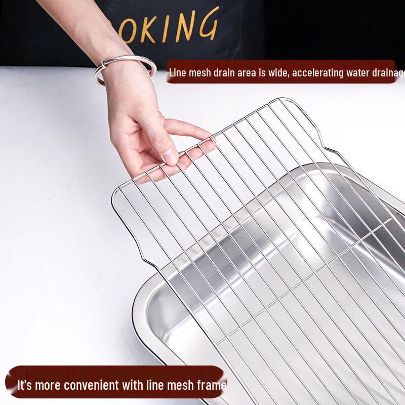 Xihe Stainless Steel Deep Rectangular Basin with Filter Tray