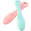2Pcs Green and Pink Silicone Face Cleaner Blackhead Remover Brush Cleanser Nose Pore Finger Scruber Tool for Gently and Effectively Cleaning Facial
