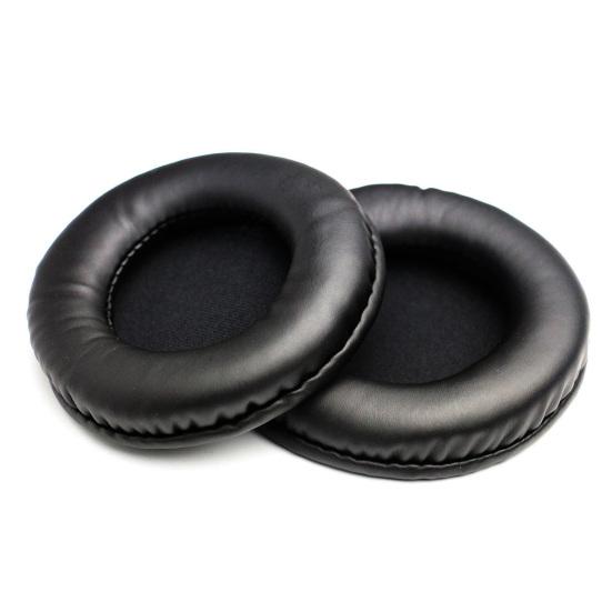 1 Pair Headphone Cushion Protective Replaceable Protein Faux Leather Noise-insulation 50mm-110mm Gaming Headset Pad for Earphone