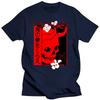 Japanese Demon Art Face Skull Devil Oni Harajuku Aesthetic Black T-Shirt S-3Xl Tops New Unisex Funny Tee Shirt