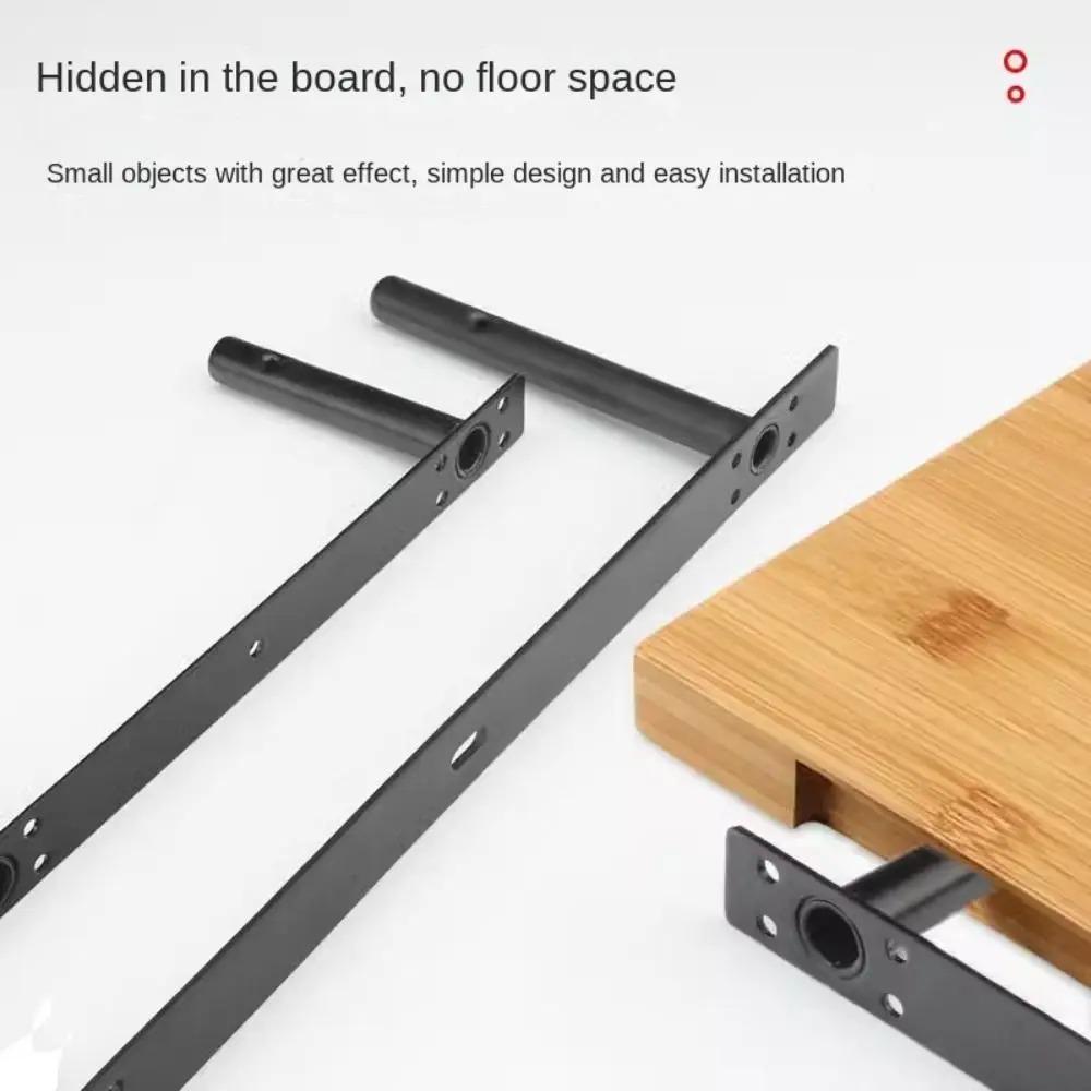 Heavy Support Double T Type Hidden Shelf Bracket Floating Invisible Invisible Support Brackets Iron Hidden Floating Wall Shelf