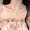 New Butterfly Necklace Spice Girl Painted Colored Handmade Beaded Collarbone Chain Showa Style Harajuku Cute Accessories