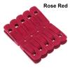 10pcs Portable Non-slip Household Bathroom Velvet Hangers Clips Dress Rack Hanging Hooks Coat Holder
