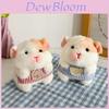 Schattige Hamster Pluche Sleutelhanger Met Melkthee Schort Voor Auto Accessoires En Cadeaus