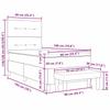 Box Spring Bed with Headboard Dark Green 190 x 90 cm Velvet