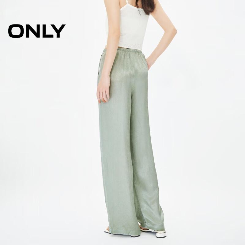 ONLY Women's 2024 Summer High-Waist Straight-Leg Casual Pants