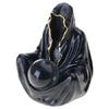 Resins Death God Sculpture with Crystal Ball Globe Halloween Decors Party Centerpieces Bookshelves Ornament Gift