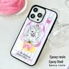 Zhitai Niedliche Epoxidhülle für iPhone 12/13 Pro/Pro Max/14/15 Pro