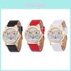 Chic And Trendy Cartoon Cat Women's Analog Watch With Metal Case