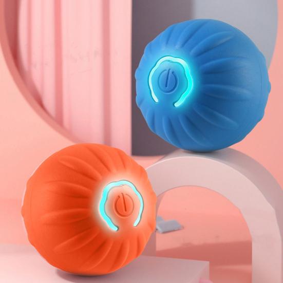 Jouet interactif à roulettes pour animaux de compagnie, rechargeable par USB, 1 ou 2 pièces