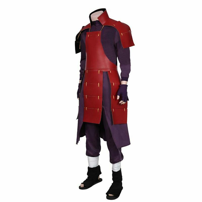 Anime Akatsuki Uchiha Madara Cosplay Kostüm Mann Rüstung Futter Hose Anzug Halloween Kostüm Party Kostüm