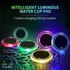 2025 Car Luminous LED Light Coaster Water Cup Mat Holder For Mini Cooper One S JCW F55 F56 F57 F60 Coupe R50 R53 R56 R5