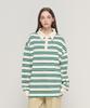 CARGOBROS FOR WOMAN Striped Loose Fit Polo Shirt (Ivory)
